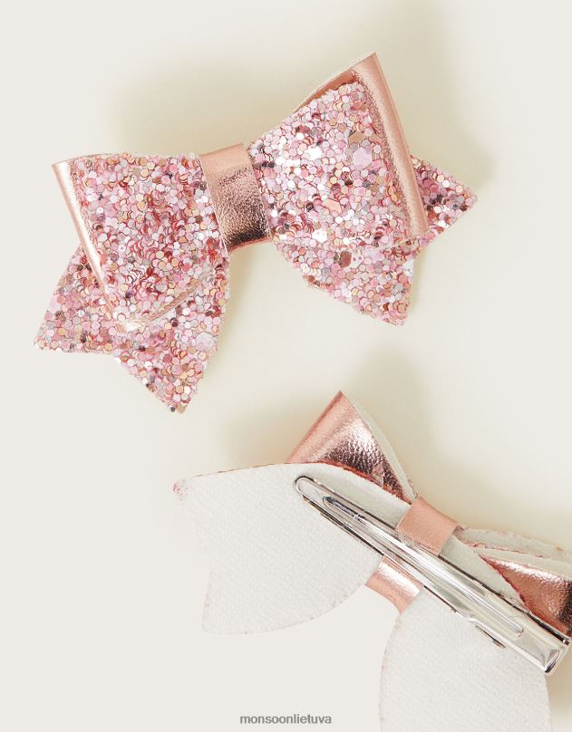 Monsoon Blizgančių blizgučių plaukų segtukų rinkinys iš dviejų mergina mada priedas DPXBJ1626