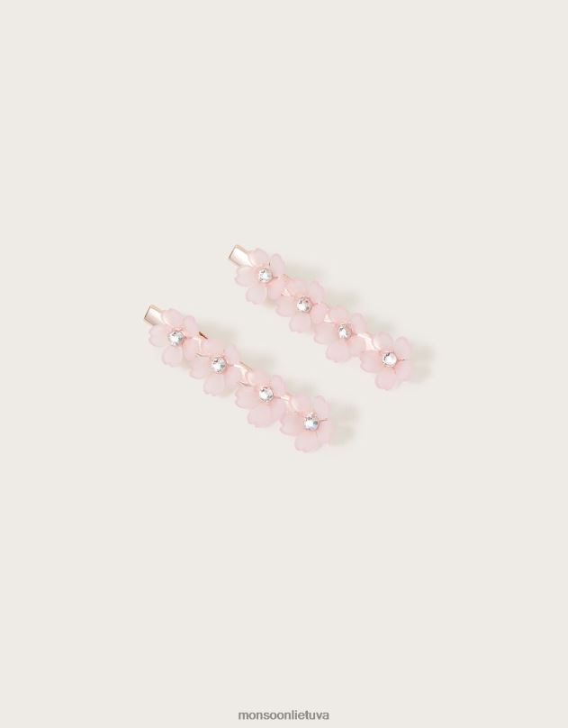 Monsoon Diamante gėlių plaukų segtukų rinkinys iš dviejų mergina karšta priedas DPXBJ2542