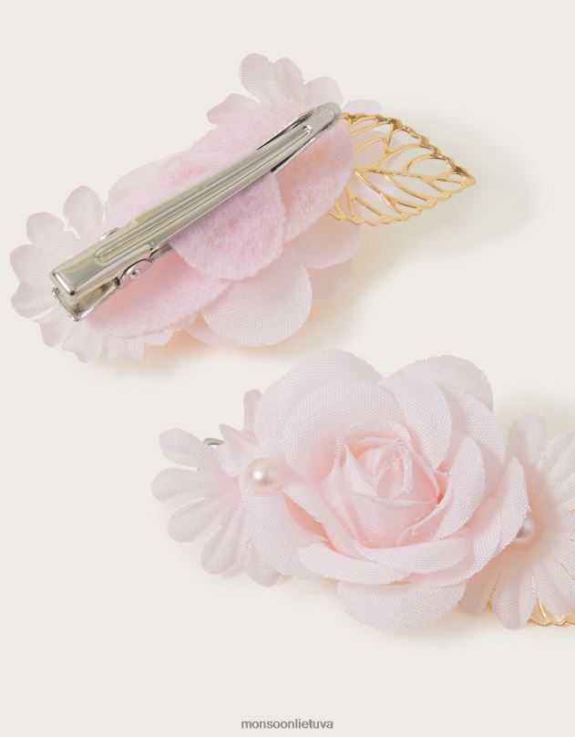 Monsoon gėlių segtukų rinkinys iš dviejų mergina karšta priedas DPXBJ2547