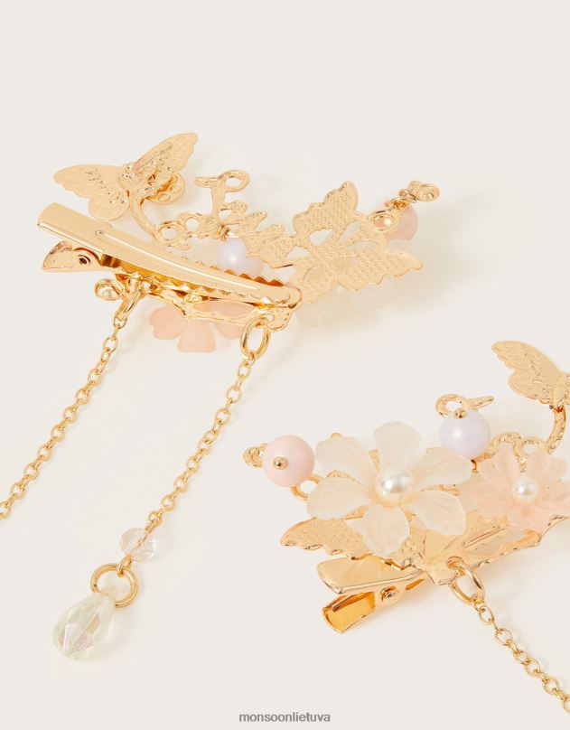 Monsoon gražūs sodo kutų segtukai iš dviejų mergina mada priedas DPXBJ2841