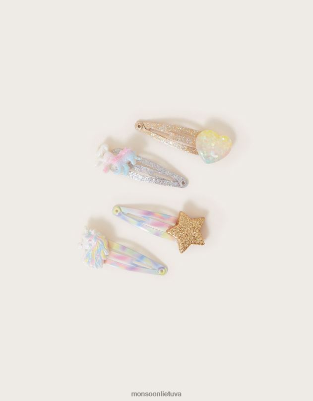 Monsoon migloti vienaragio plaukų segtukai 4 pak mergina grakštus priedas DPXBJ2471