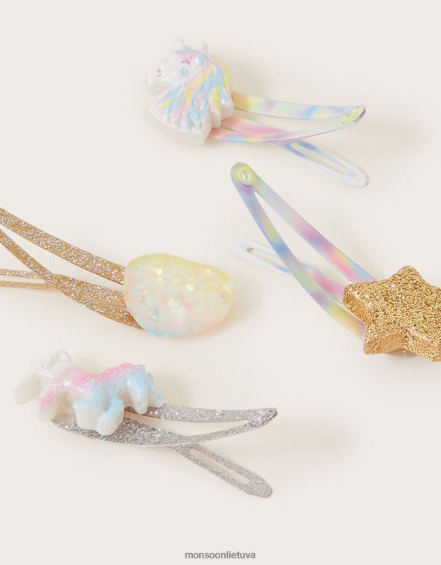 Monsoon migloti vienaragio plaukų segtukai 4 pak mergina grakštus priedas DPXBJ2471