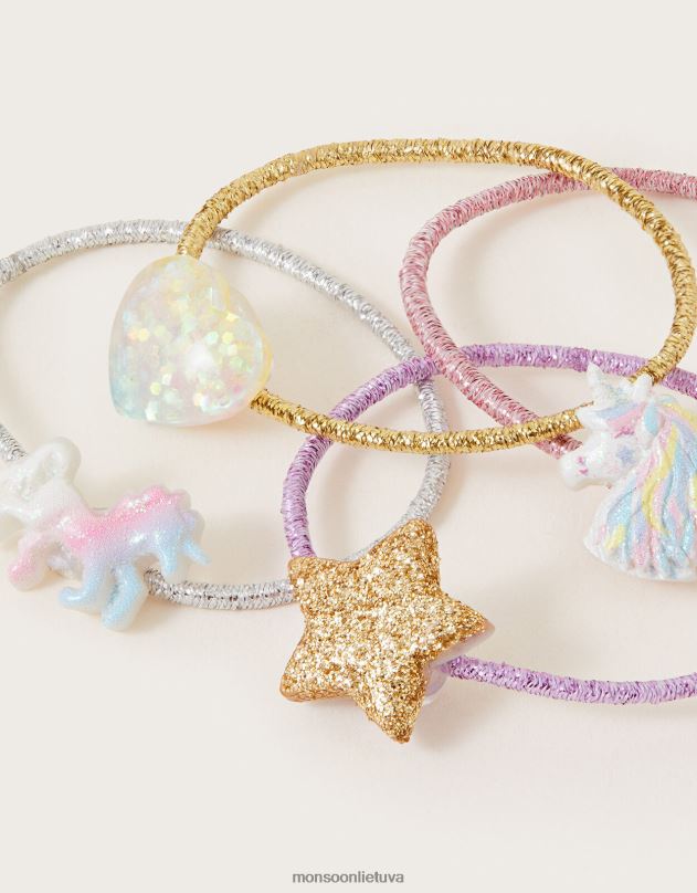 Monsoon miglotos vienaragio plaukų juostos 4 pak mergina mada priedas DPXBJ2472