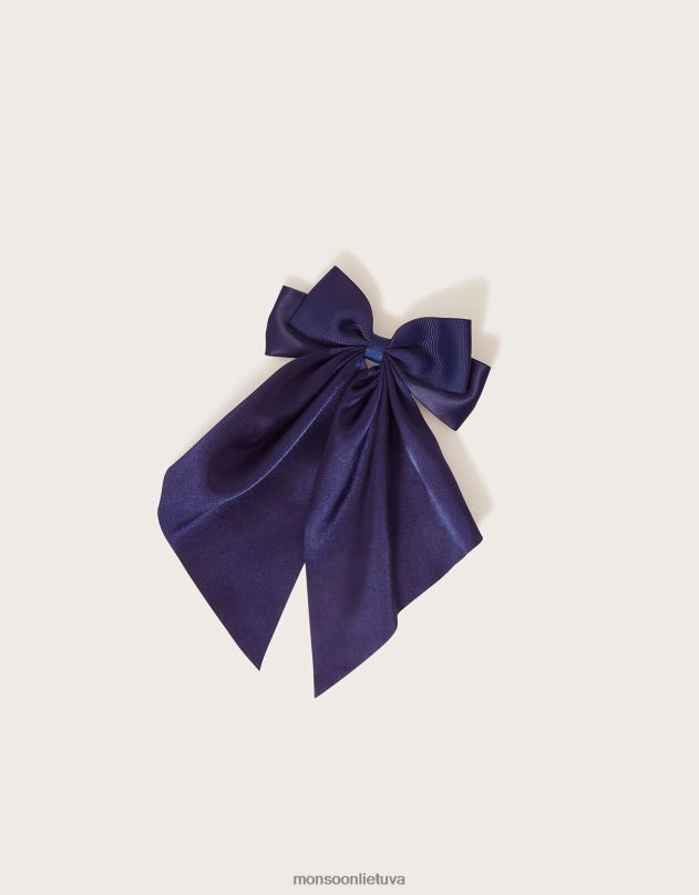 Monsoon mokyklinis raukinis lankelis plaukų segtukas mergina stilingas priedas DPXBJ2459