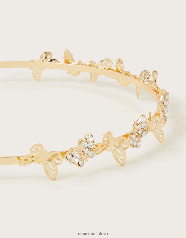 Monsoon plazdantis kibirkščiuojantis drugelio galvos apdangalas mergina mada priedas DPXBJ2535