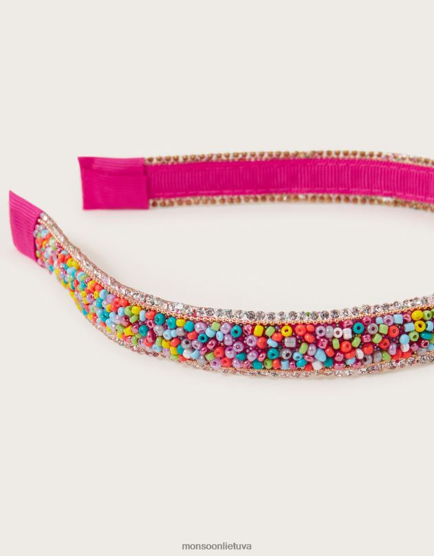 Monsoon smagi karoliukais papuošta galvos juosta mergina mada priedas DPXBJ2598