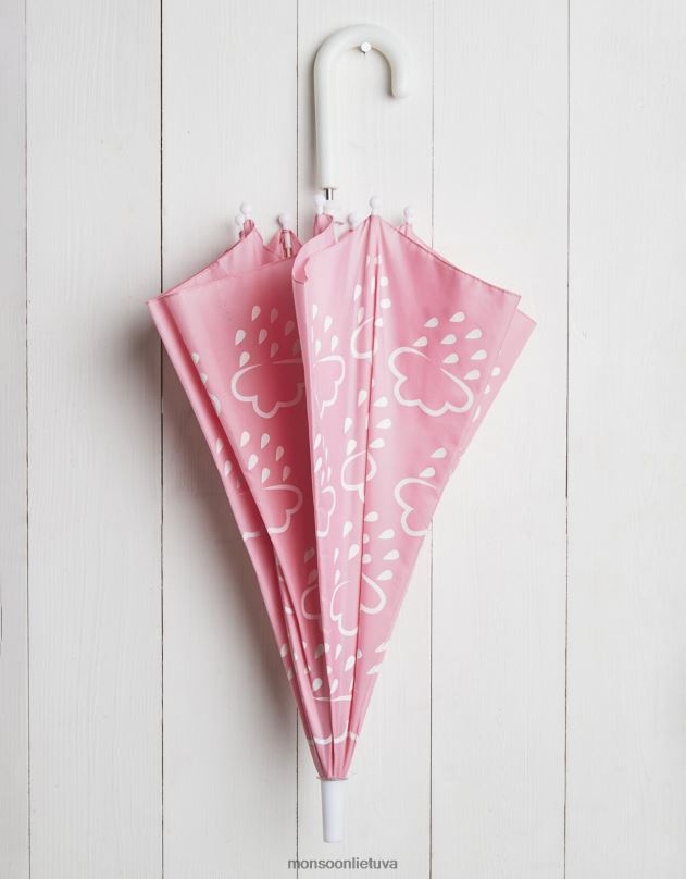 Monsoon žolės ir oro spalvą atskleidžiantis skėtis vaikai rožinis priedas DPXBJ2480