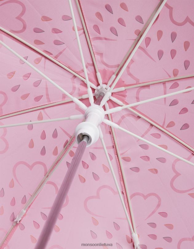 Monsoon žolės ir oro spalvą atskleidžiantis skėtis vaikai rožinis priedas DPXBJ2480