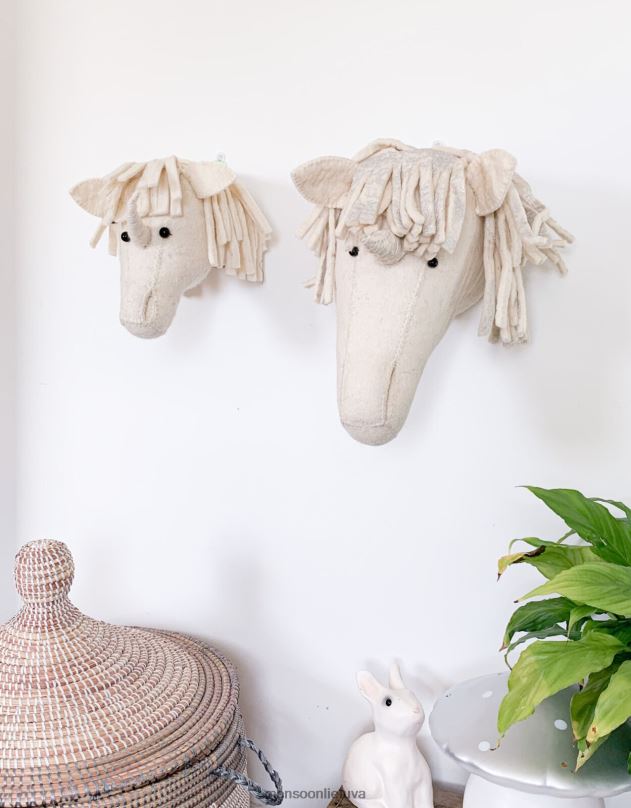 Monsoon fiona Walker sidabrinė vienaragio galva vaikai mada priedas DPXBJ2662