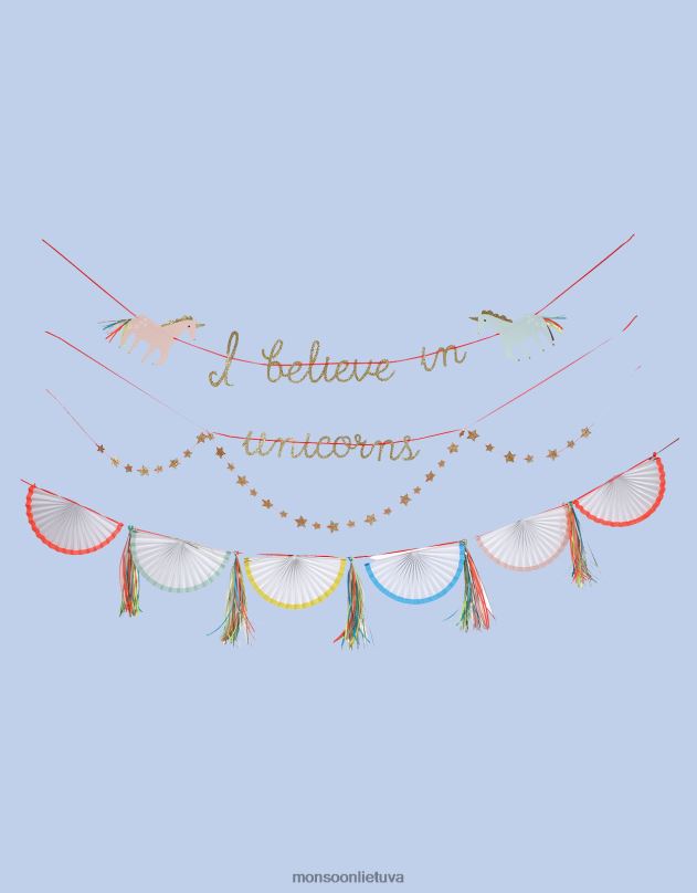 Monsoon meri meri stebuklinga vienaragio girlianda vaikai mada priedas DPXBJ2641